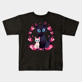 Siamese Cat Mothers Day Kids T-Shirt